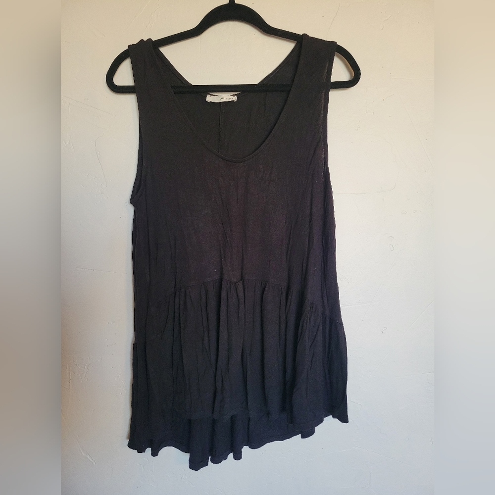 Dear Apple Black Tiered Tank